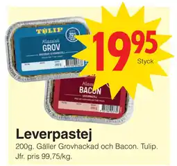 Matöppet Leverpastej erbjuda