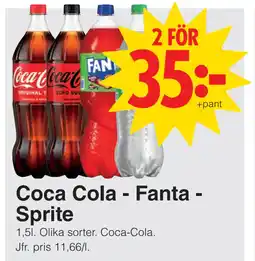 Matöppet Coca Cola - Fanta Sprite erbjuda