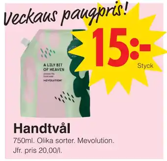 Matöppet Handtvål erbjuda