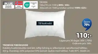 JYSK TROMVIK FIBERKUDDE erbjuda