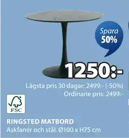 JYSK RINGSTED MATBORD erbjuda