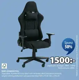 JYSK NIBE GAMINGSTOL erbjuda