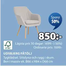 JYSK UDSBJERG FÅTÖLJ erbjuda