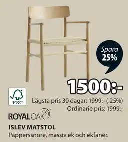 JYSK ISLEV MATSTOL erbjuda