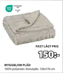 JYSK MYGGBLOM PLÄD erbjuda