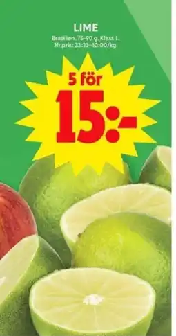 ICA Maxi LIME erbjuda