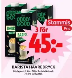 ICA Maxi BARISTA HAVREDRYCK erbjuda