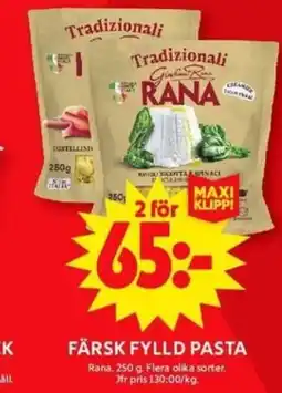 ICA Maxi FÄRSK FYLLD PASTA erbjuda