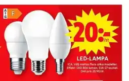 ICA Maxi LED-LAMPA erbjuda