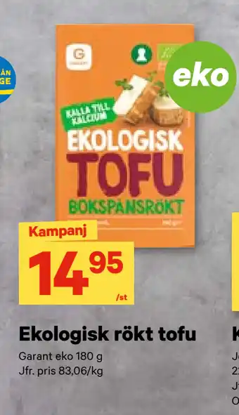 City Gross Ekologisk rökt tofu erbjuda