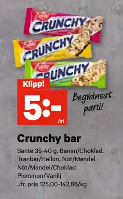 City Gross Crunchy bar erbjuda