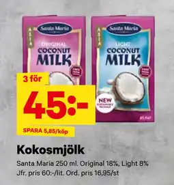 City Gross Kokosmjölk erbjuda