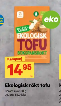 City Gross Ekologisk rökt tofu erbjuda