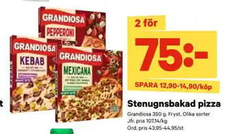 City Gross Stenugnsbakad pizza erbjuda