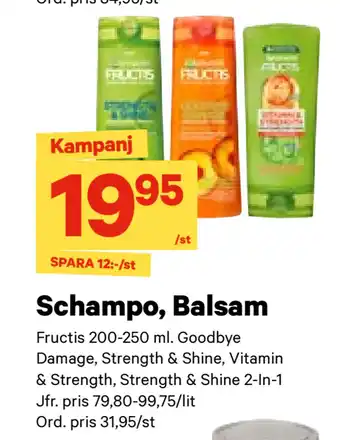 City Gross Schampo, Balsam erbjuda