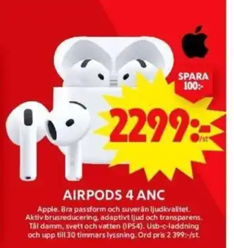 ICA Maxi AIRPODS 4 ANC erbjuda