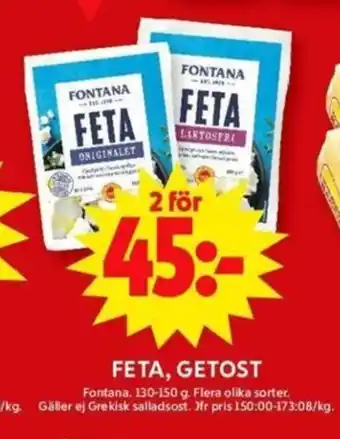 ICA Maxi FETA, GETOST erbjuda