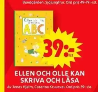 ICA Maxi ELLEN OCH OLLE KAN SKRIVA OCH LÄSA erbjuda