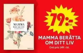 ICA Maxi MAMMA BERÄTTA OM DITT LIV erbjuda