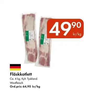 Snabbgross Fläskkotlett erbjuda