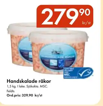 Snabbgross Handskalade räkor erbjuda