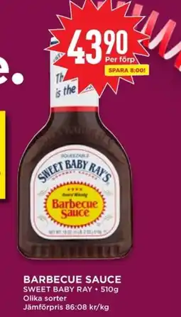 Willys SWEET BABY RAY Barbecue Sauce erbjuda