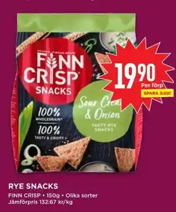 Willys FINN CRISP Rye snacks erbjuda