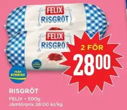 Willys FELIX Risgröt erbjuda