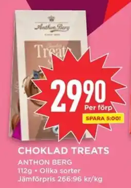 Willys ANTHON BERG Choklad treats erbjuda