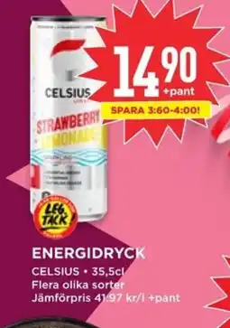 Willys CELSIUS Energidryck erbjuda