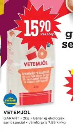 Willys GARANT Vetemjöl erbjuda