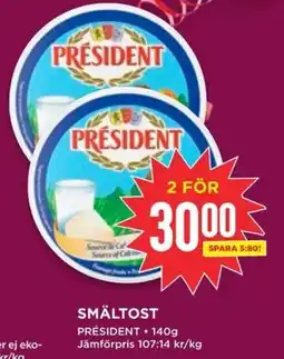PRESIDENT Smältost