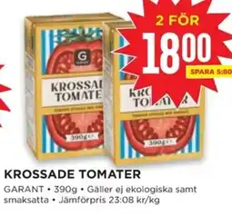 Willys GARANT Krossade tomater erbjuda