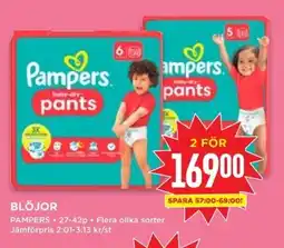 Willys PAMPERS Blöjor erbjuda
