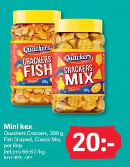 DollarStore QUACKERS Mini kex erbjuda