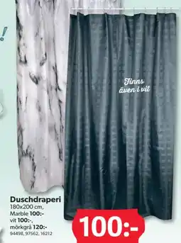 DollarStore Duschdraperi erbjuda