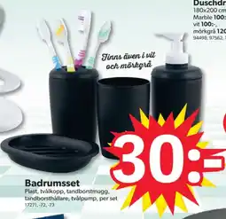 DollarStore Badrumsset erbjuda