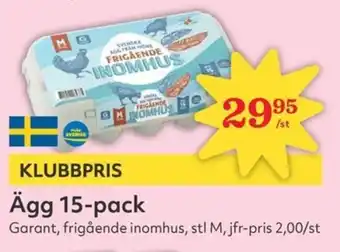 Hemköp GARANT Ägg 15-pack erbjuda