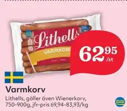 Hemköp LITHELLS Varmkorv erbjuda