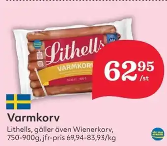 Hemköp LITHELLS Varmkorv erbjuda