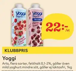 Hemköp ARLA Yoggi erbjuda