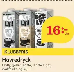 Hemköp OATLY Havredryck erbjuda