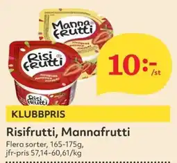 Hemköp Risifrutti, Mannafrutti erbjuda