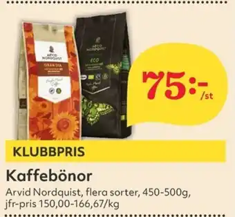 Hemköp ARVID Kaffebönor erbjuda