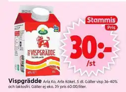 ICA Supermarket ARLA Vispgrädde erbjuda