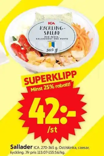 ICA Supermarket ICA Sallader erbjuda