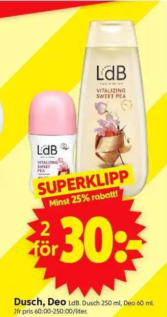 ICA Supermarket LDB Dusch, Deo erbjuda