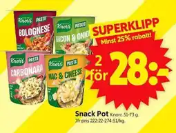 ICA Supermarket KNORR Snack Pot erbjuda