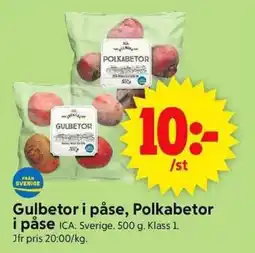 ICA Supermarket ICA Gulbetor i påse, Polkabetor i påse erbjuda