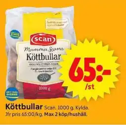 ICA Supermarket SCAN Köttbullar erbjuda